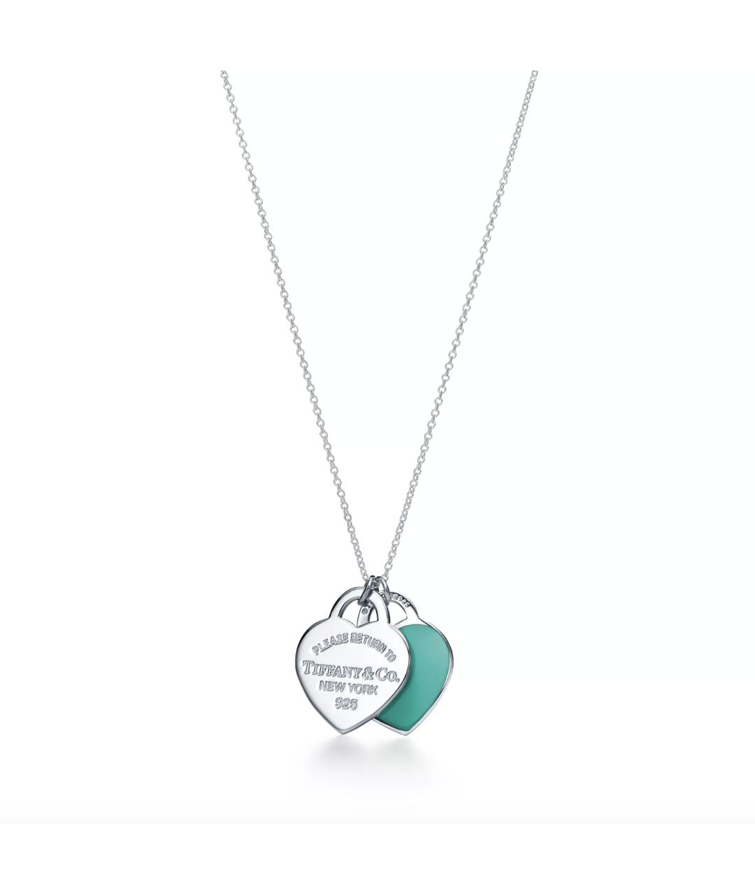 TIFFANY&CO Бирюзовая серебряная подвеска, фото 1