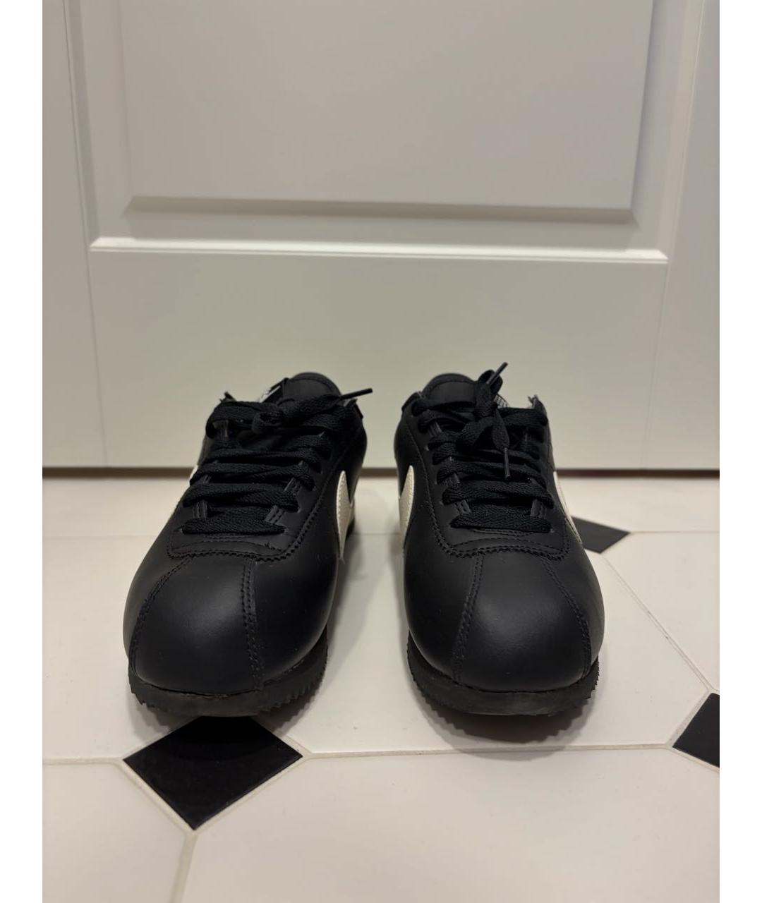 NIKE Черные кожаные кроссовки, фото 3
