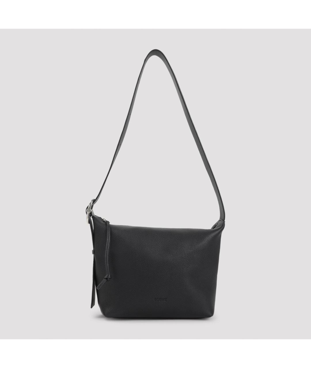 LOEWE Черная кожаная сумка на плечо, фото 3