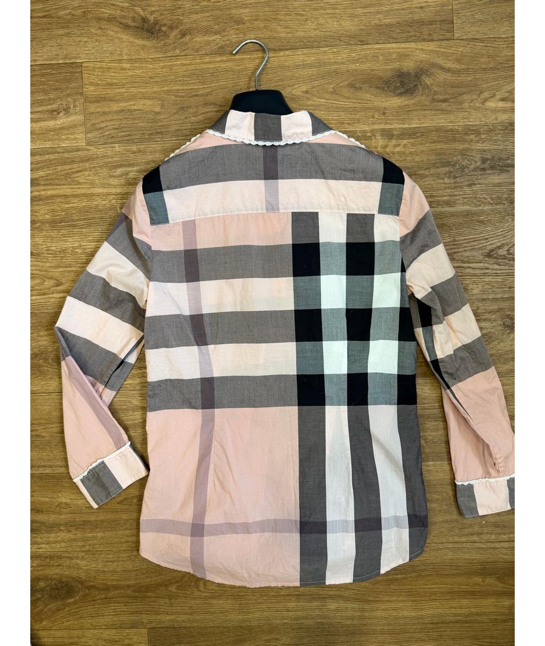 BURBERRY Розовая хлопковая рубашка, фото 2