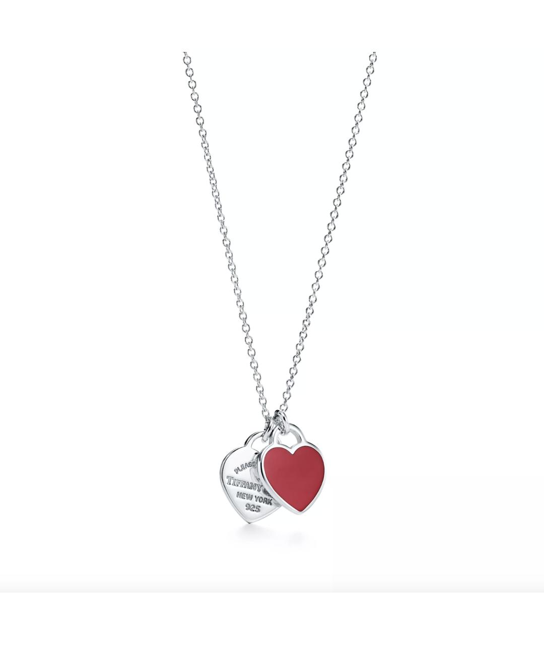 TIFFANY&CO Красная серебряная подвеска, фото 4