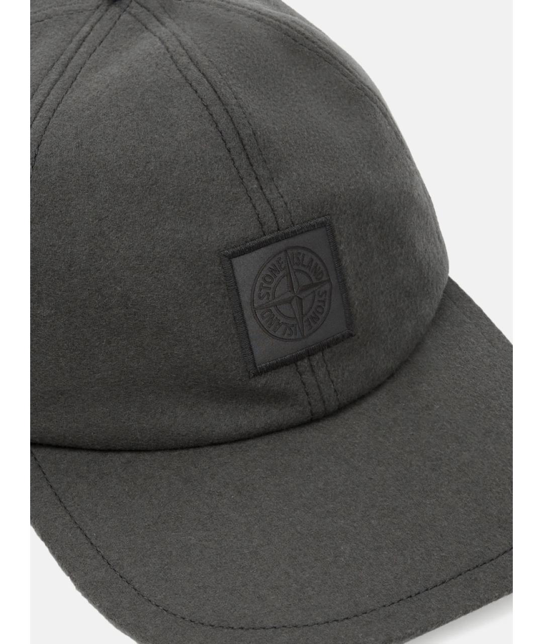 STONE ISLAND Серая кепка/бейсболка, фото 4