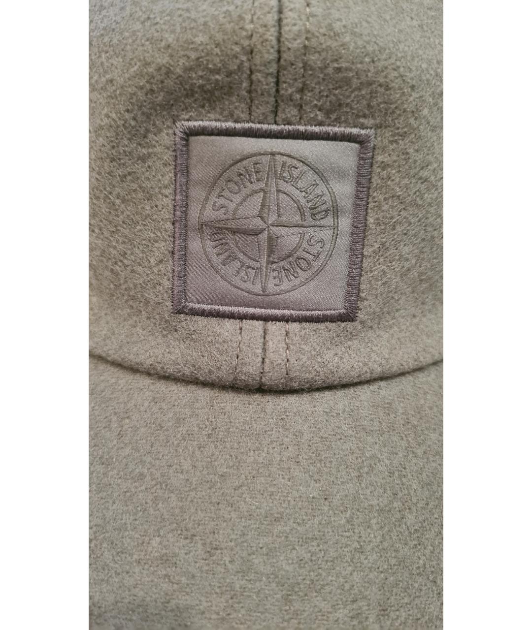 STONE ISLAND Серая кепка/бейсболка, фото 6