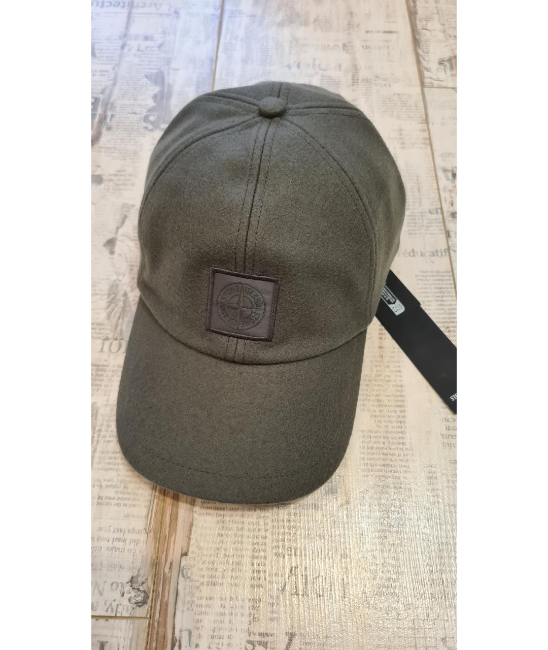 STONE ISLAND Серая кепка/бейсболка, фото 5
