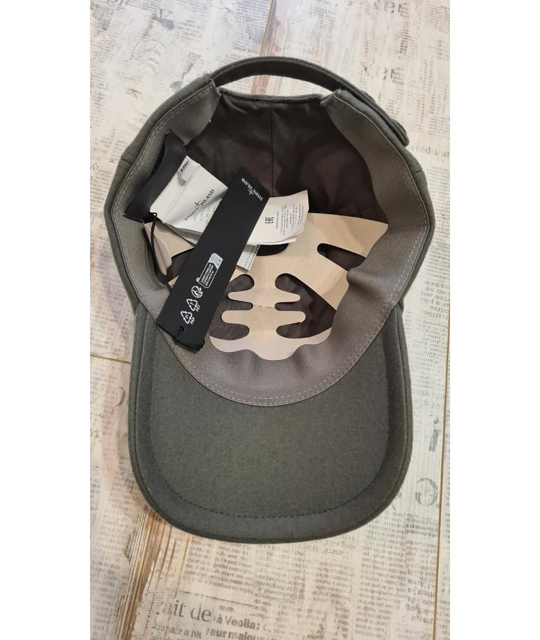 STONE ISLAND Серая кепка/бейсболка, фото 8