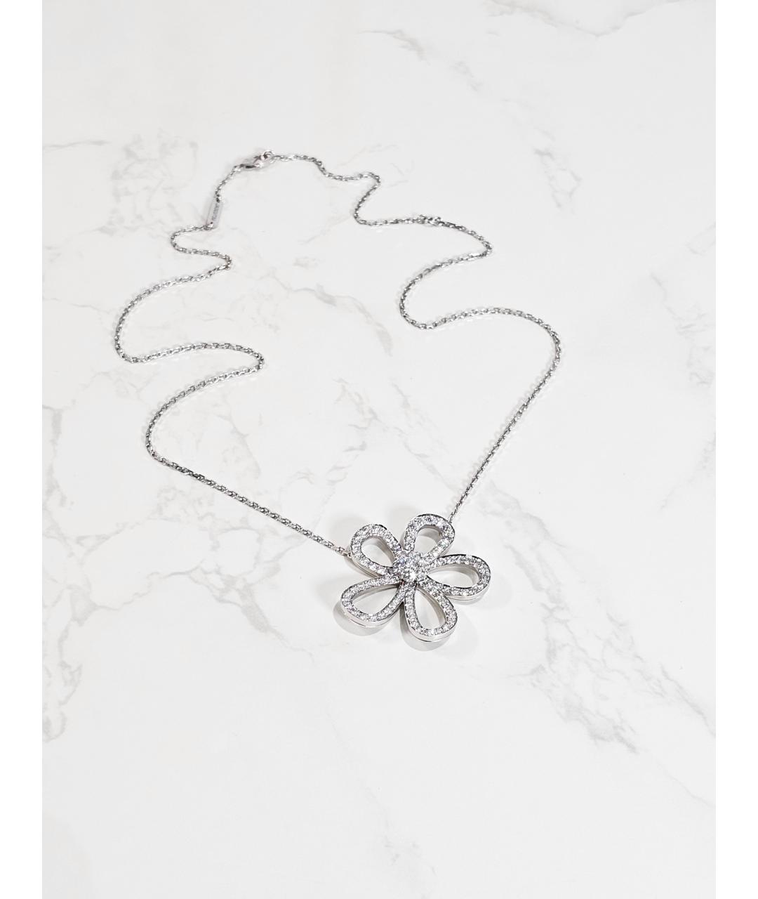 VAN CLEEF & ARPELS Серебряное колье из белого золота, фото 4