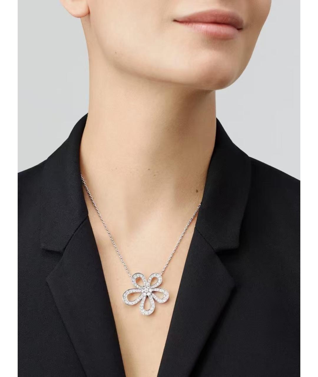 VAN CLEEF & ARPELS Серебряное колье из белого золота, фото 3