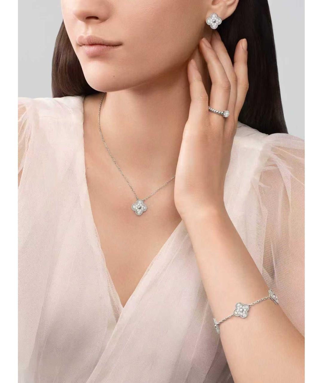 VAN CLEEF & ARPELS Серебряное колье из белого золота, фото 3