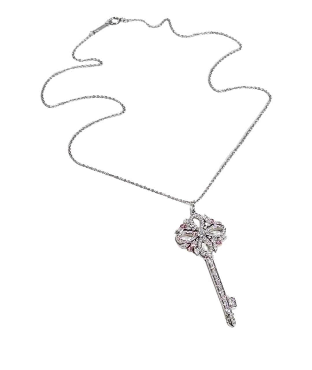 TIFFANY&CO Серебряное платиновое колье, фото 1