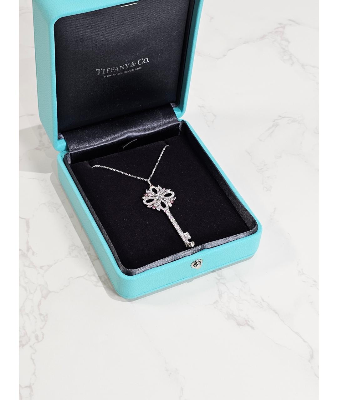 TIFFANY&CO Серебряное платиновое колье, фото 2