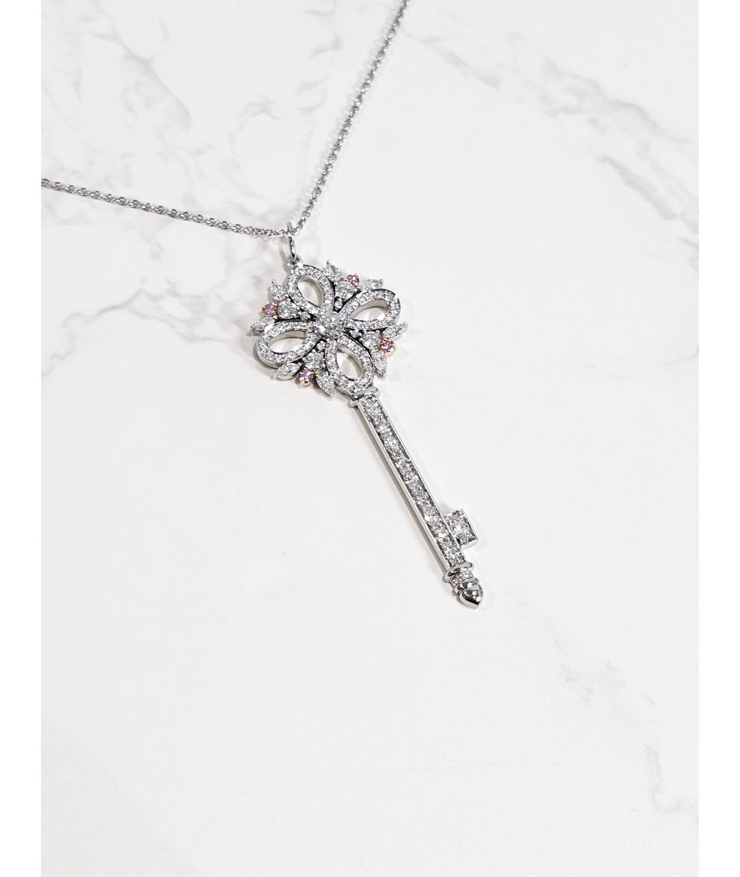 TIFFANY&CO Серебряное платиновое колье, фото 3