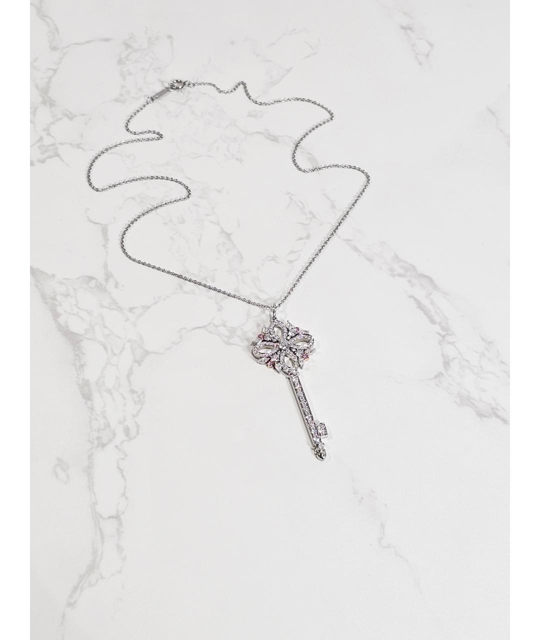 TIFFANY&CO Серебряное платиновое колье, фото 4