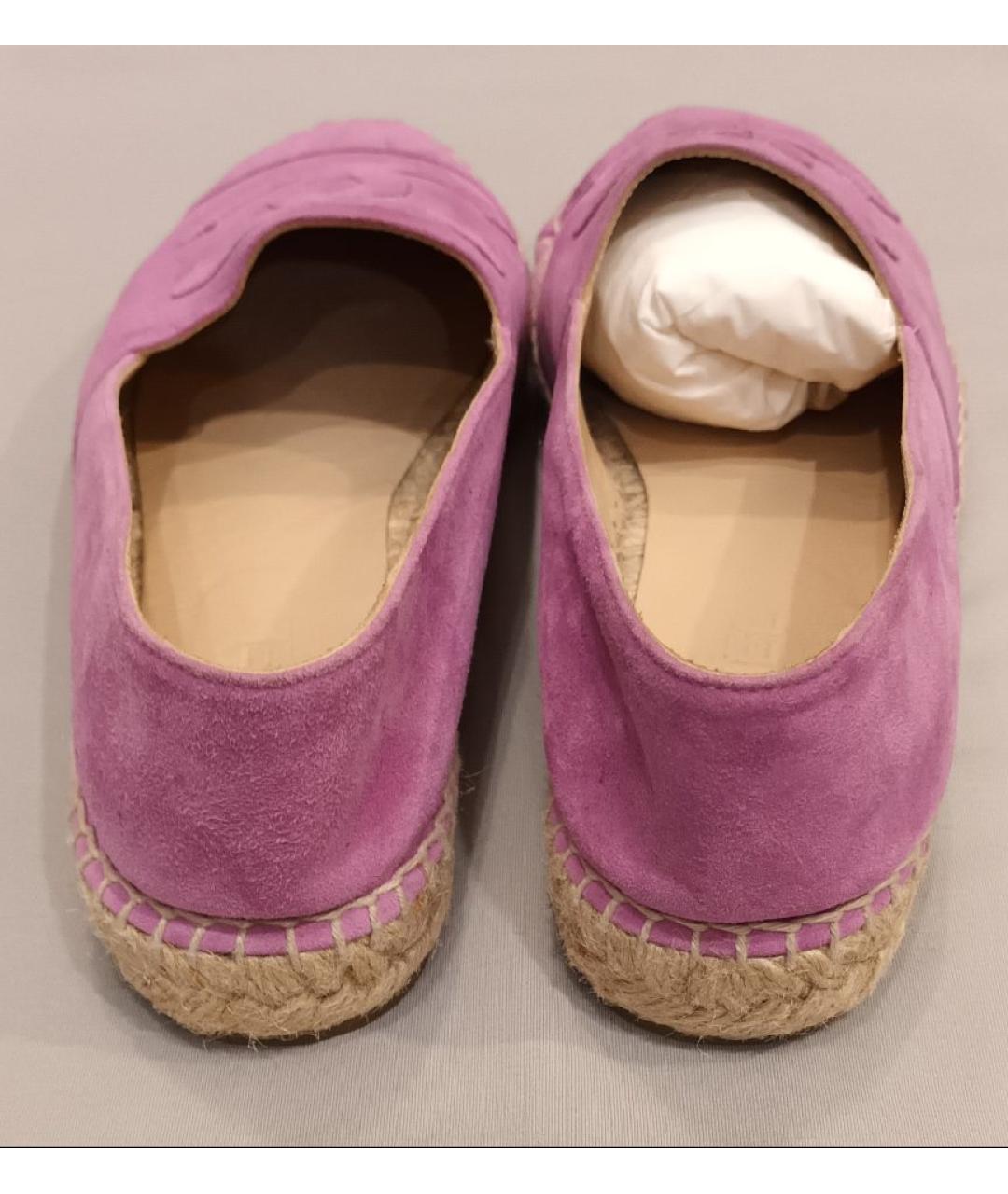 CHANEL Розовые замшевые эспадрильи, фото 4
