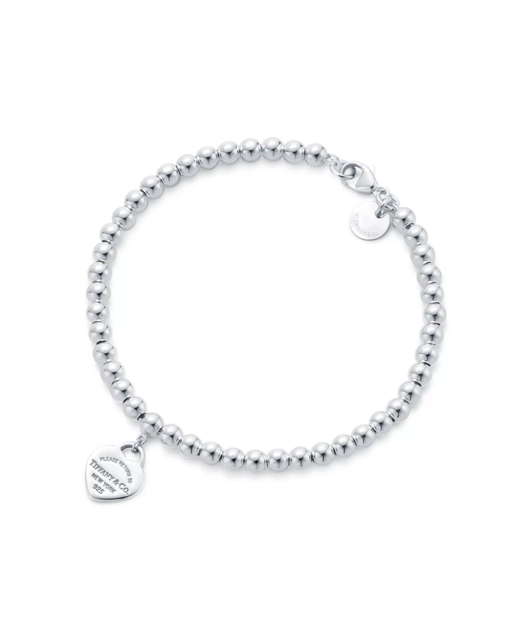 TIFFANY&CO Красный серебряный браслет, фото 2