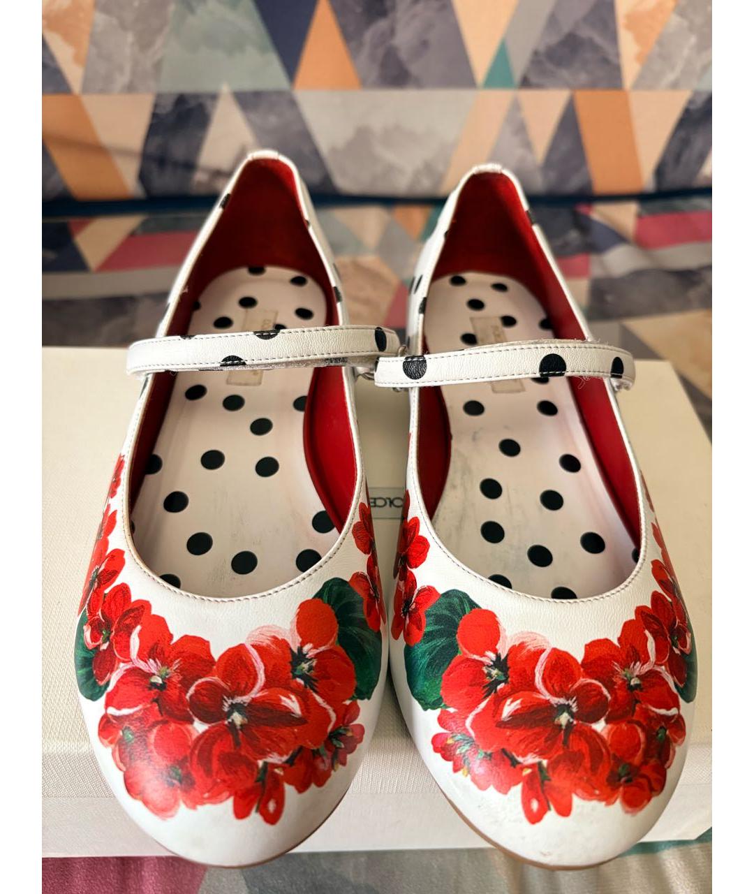 DOLCE&GABBANA Мульти кожаные балетки, фото 2