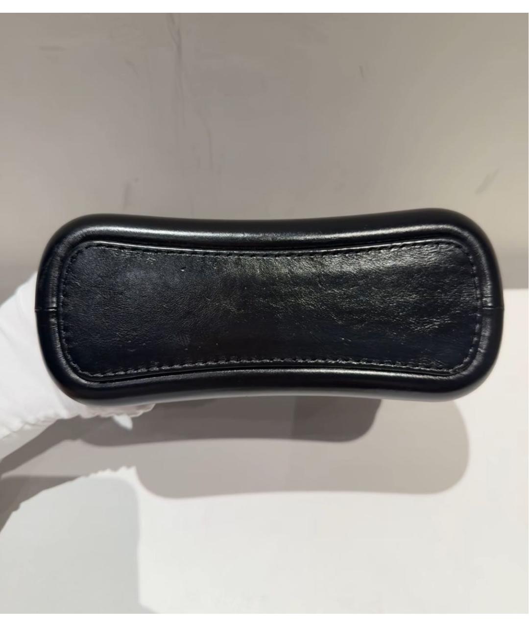 CHANEL Темно-синяя кожаная сумка через плечо, фото 4