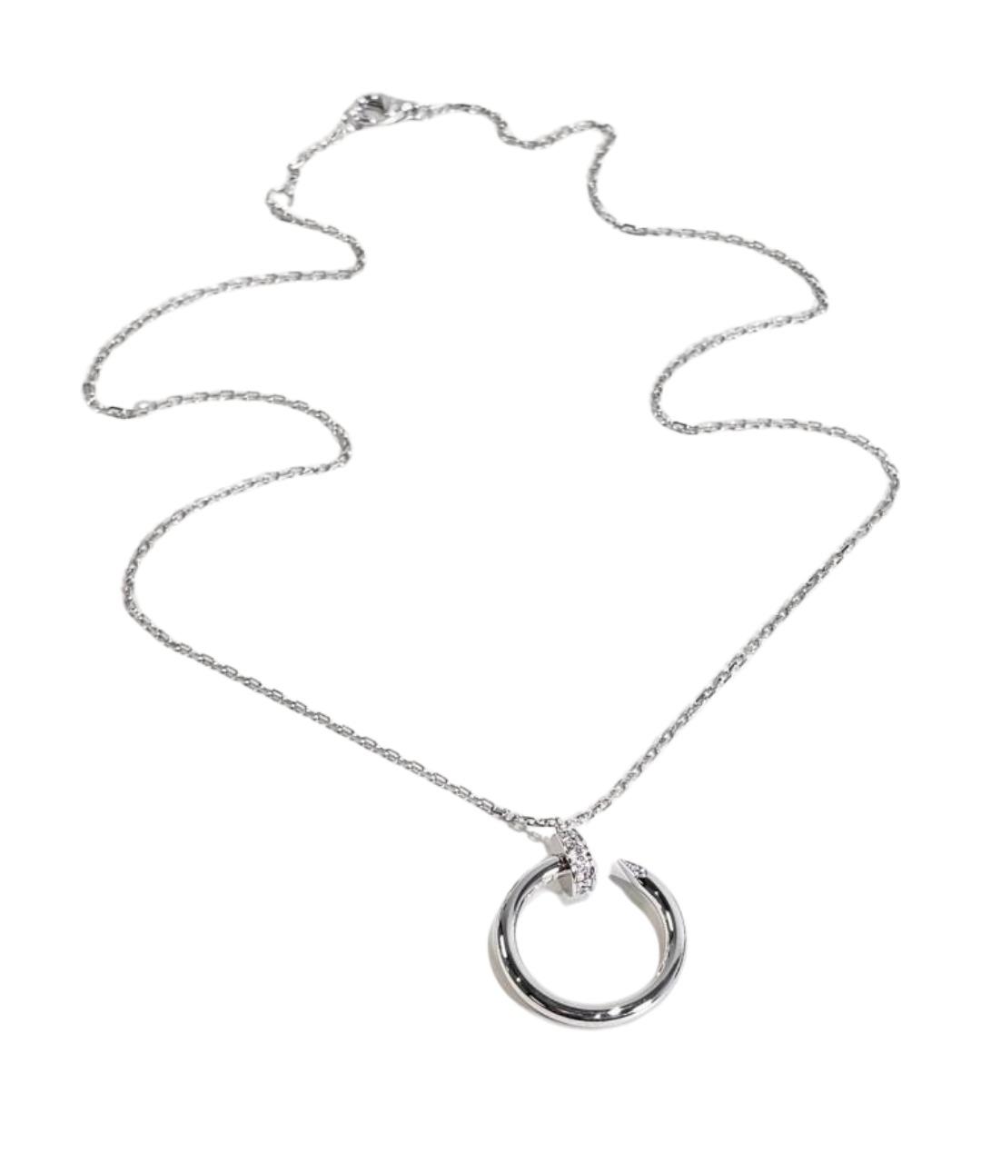 CARTIER Серебряное колье из белого золота, фото 1