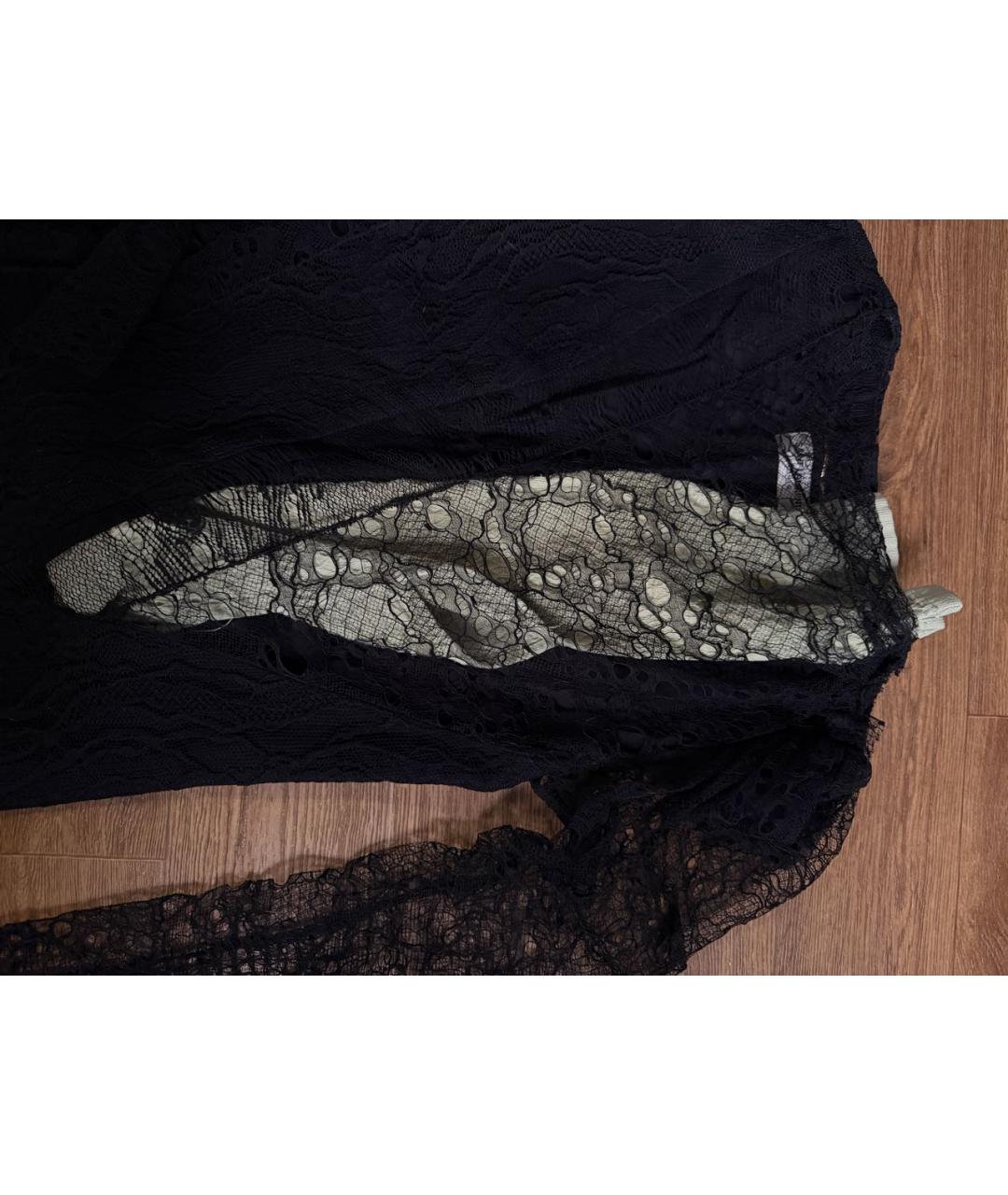 SAINT LAURENT Черное хлопковое коктейльное платье, фото 3
