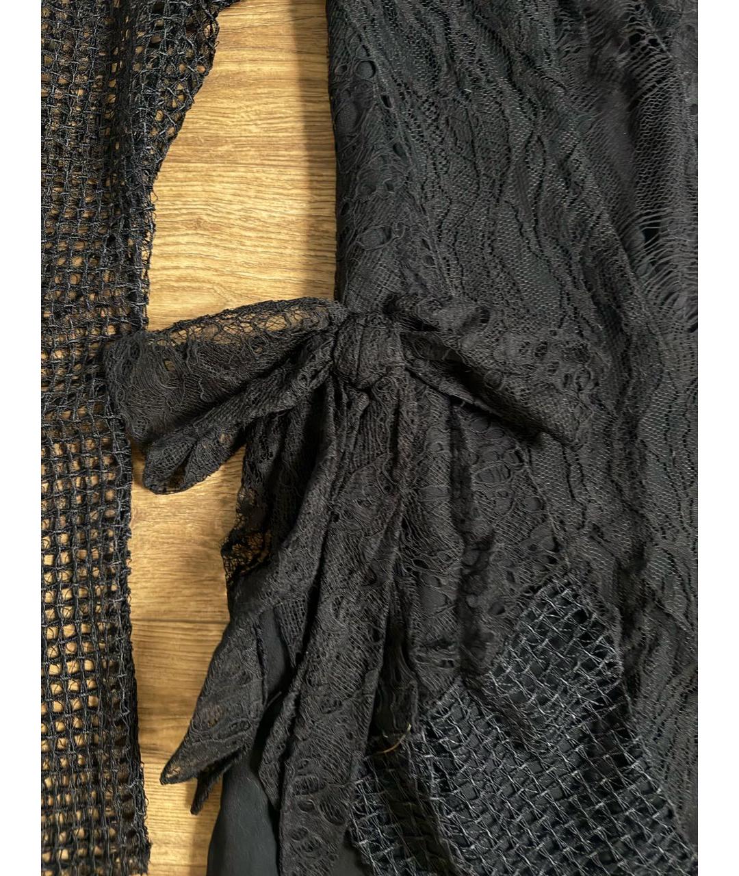 SAINT LAURENT Черное хлопковое коктейльное платье, фото 5