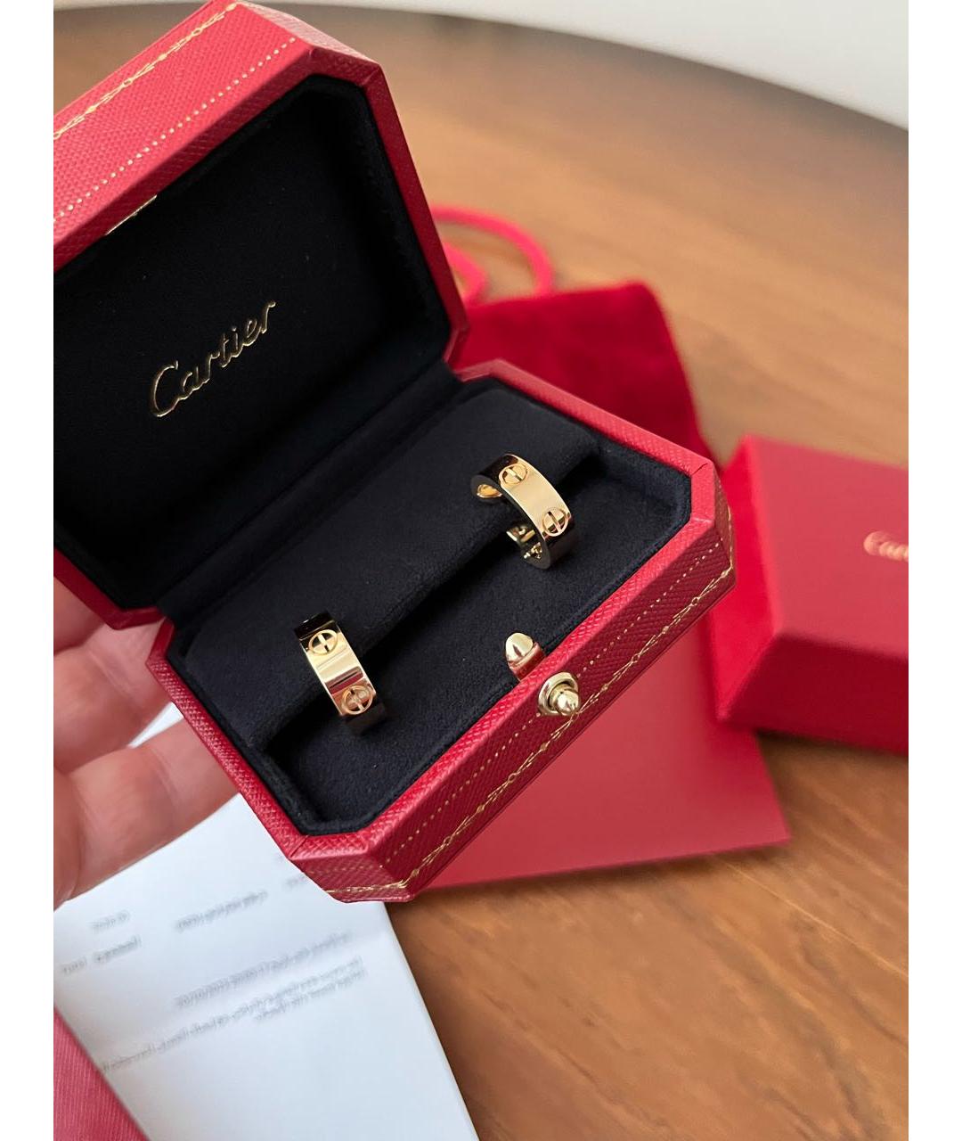 CARTIER Золотые серьги из желтого золота, фото 3