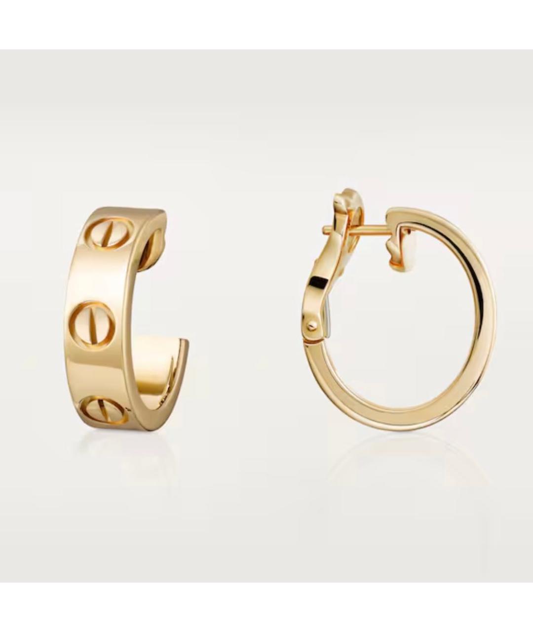 CARTIER Золотые серьги из желтого золота, фото 9