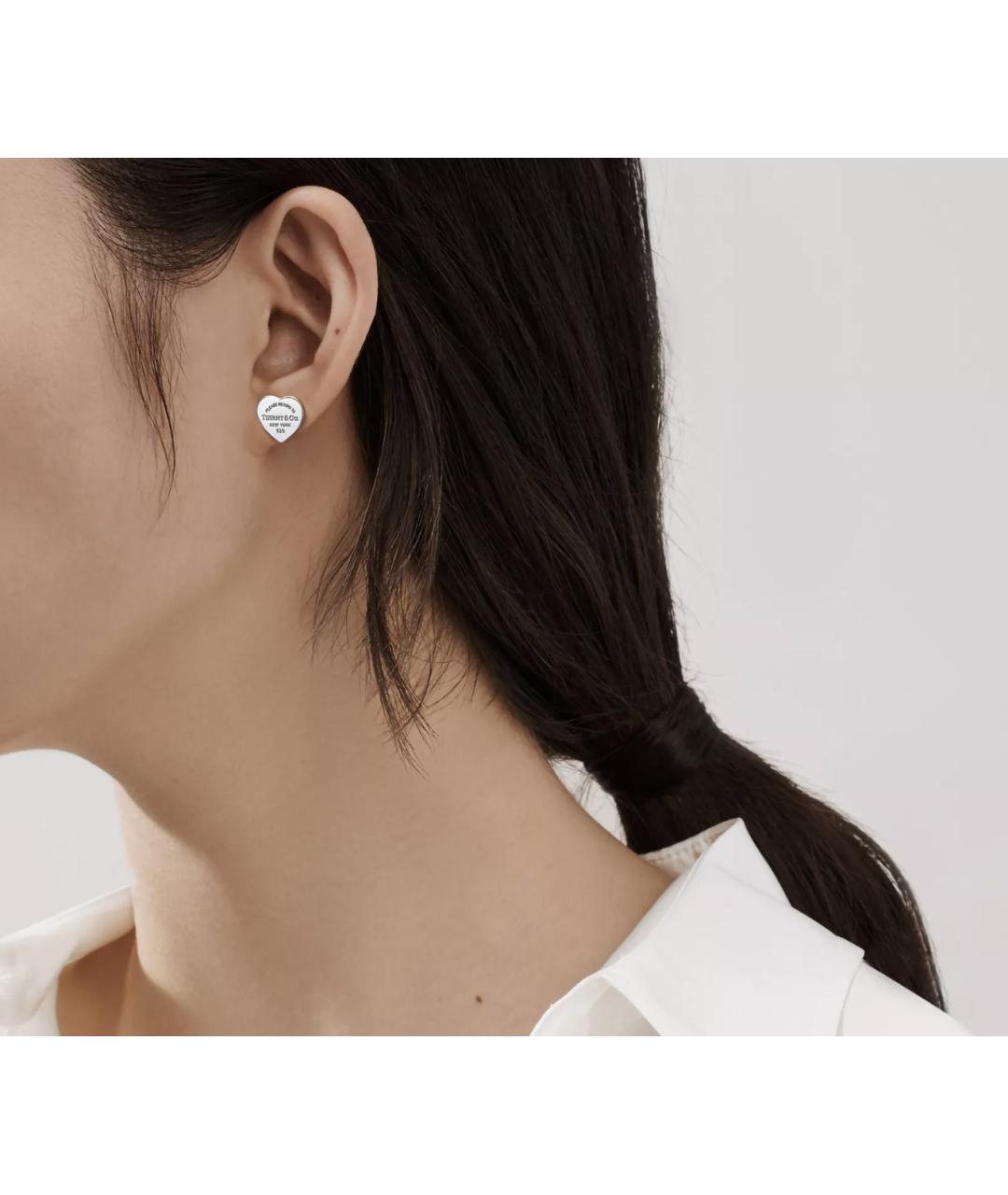 TIFFANY&CO Серебряные серебряные серьги, фото 2