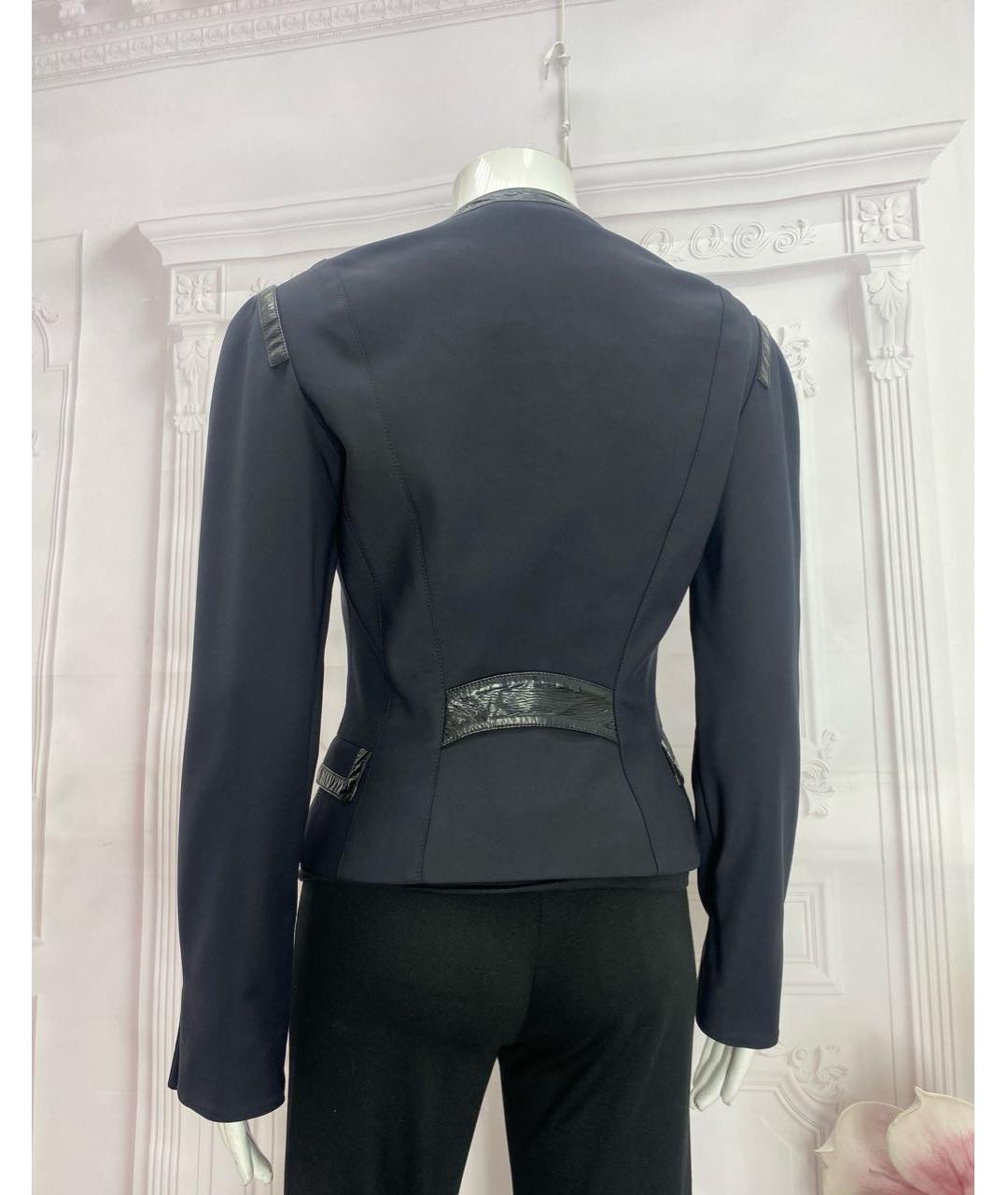 DOLCE&GABBANA Черный полиэстеровый жакет/пиджак, фото 2