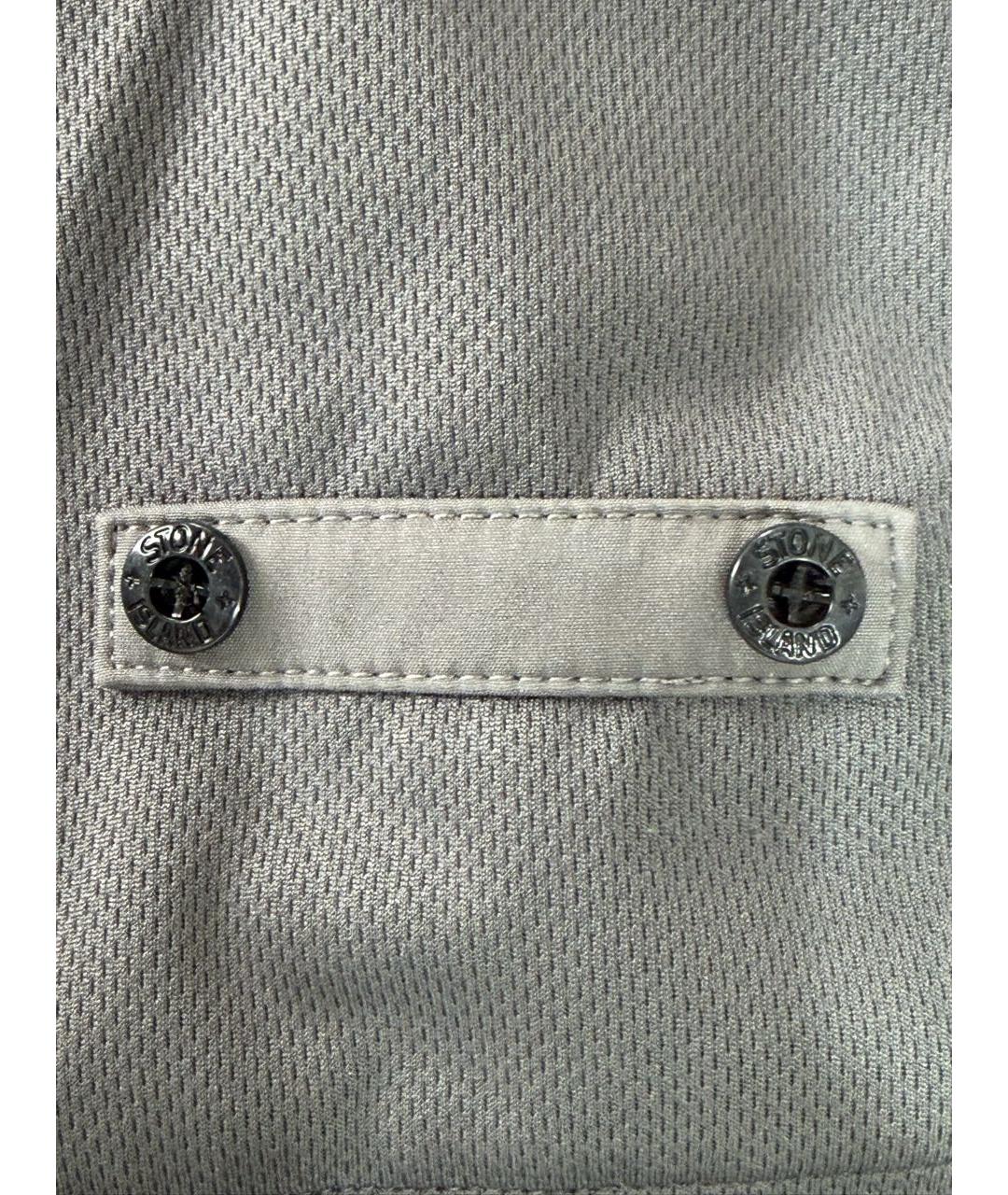 STONE ISLAND Антрацитовая полиэстеровая куртка, фото 6