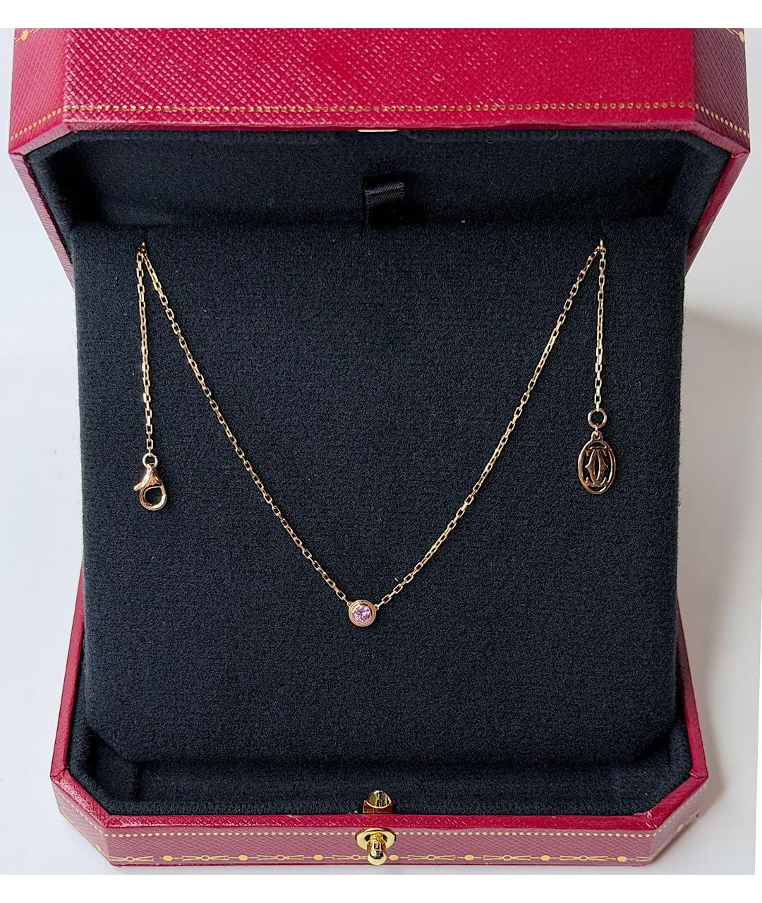 CARTIER Золотое колье из розового золота, фото 3