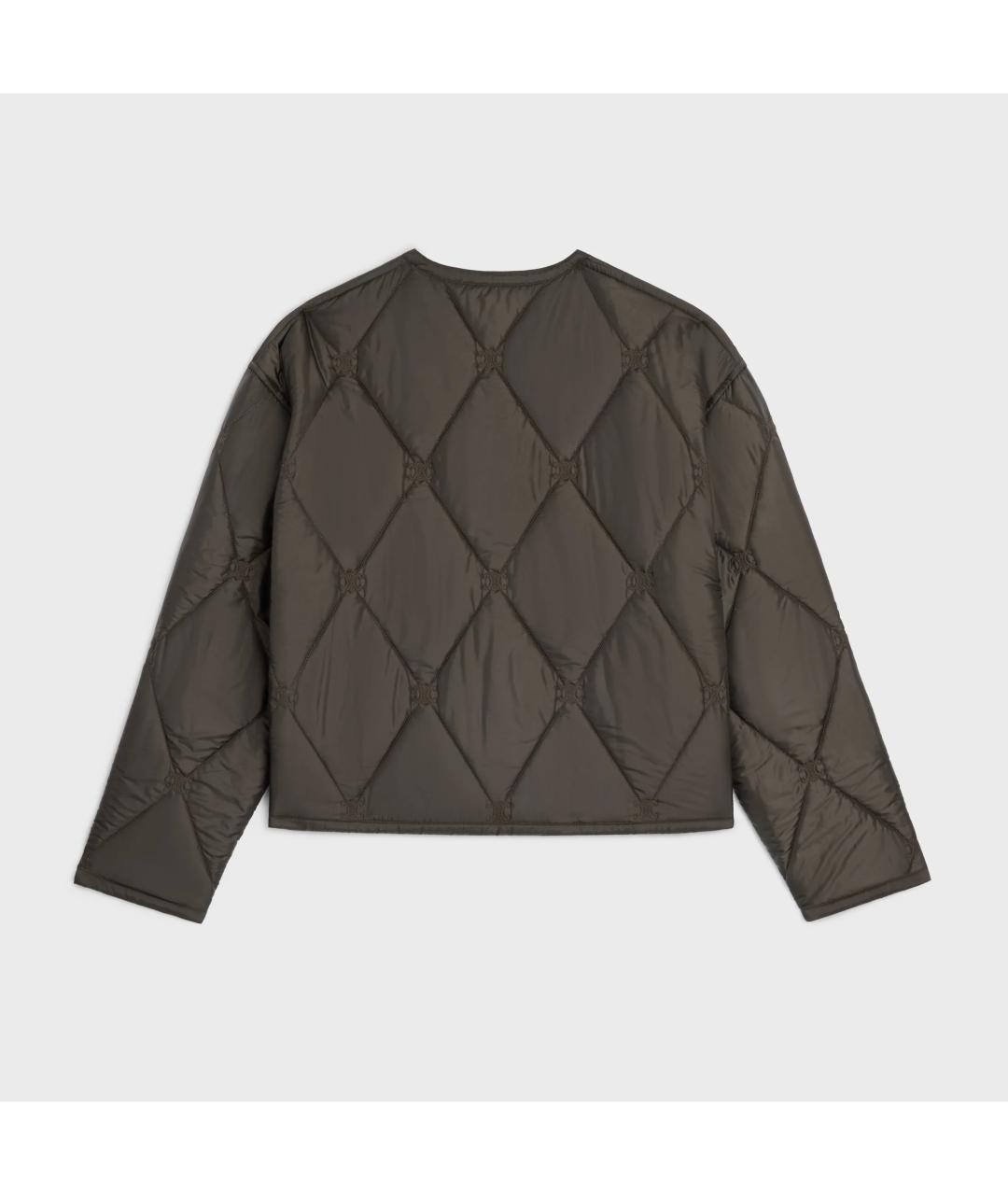 CELINE Хаки полиэстеровая куртка, фото 2