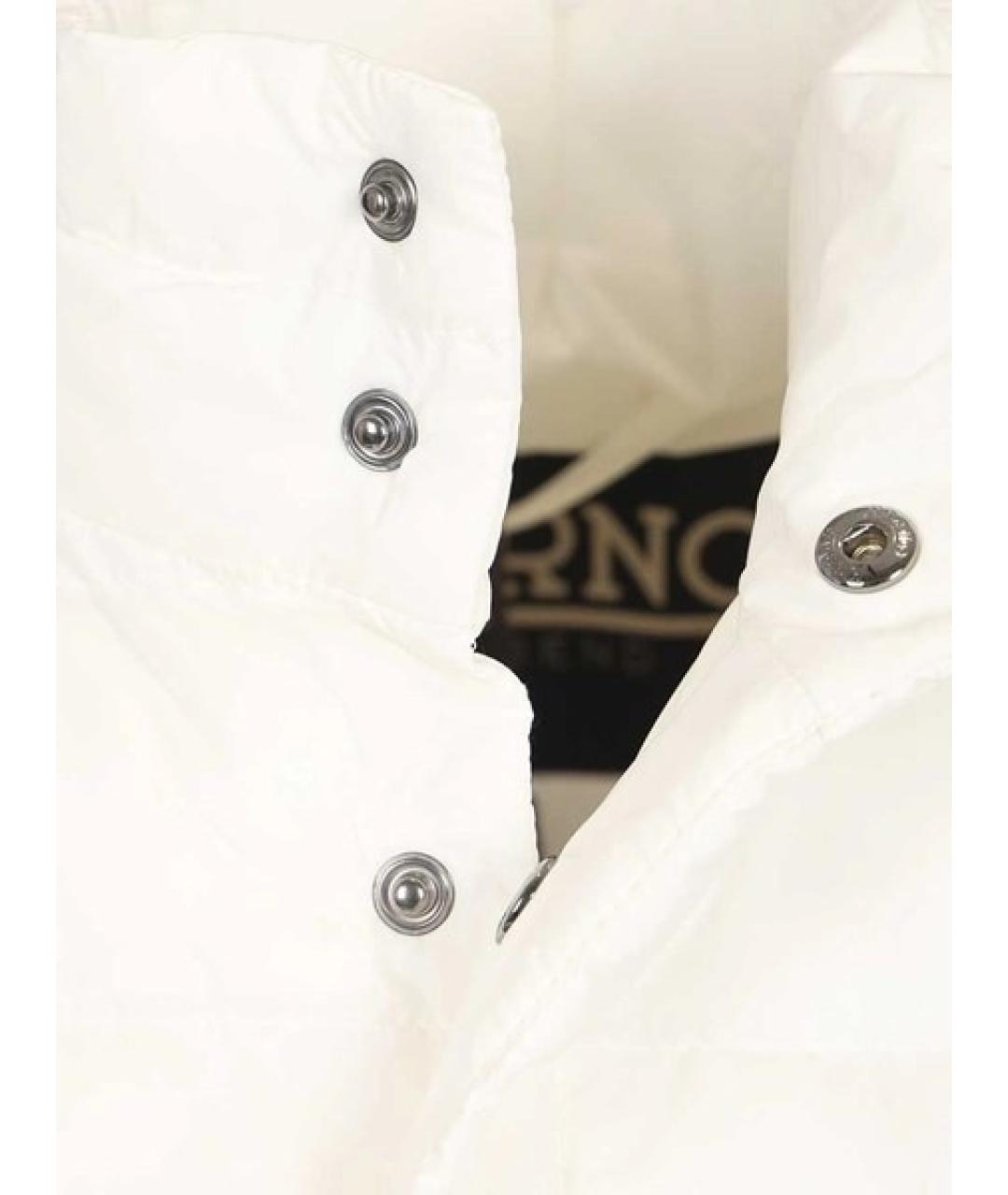 HERNO Белый полиамидовый жилет, фото 3