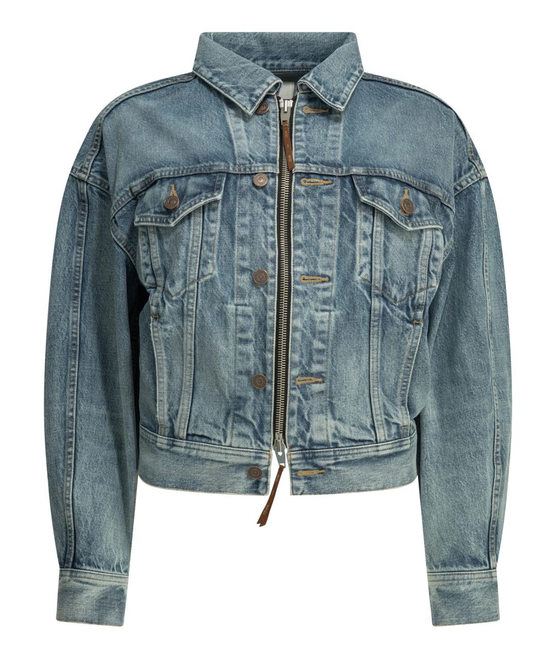 CELINE Синяя хлопковая куртка, фото 1