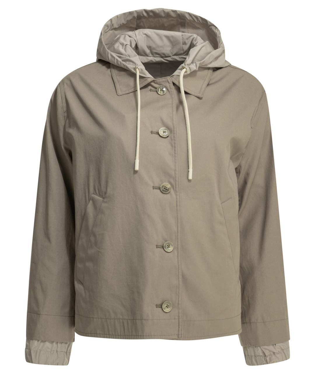 HERNO Серая хлопковая куртка, фото 1