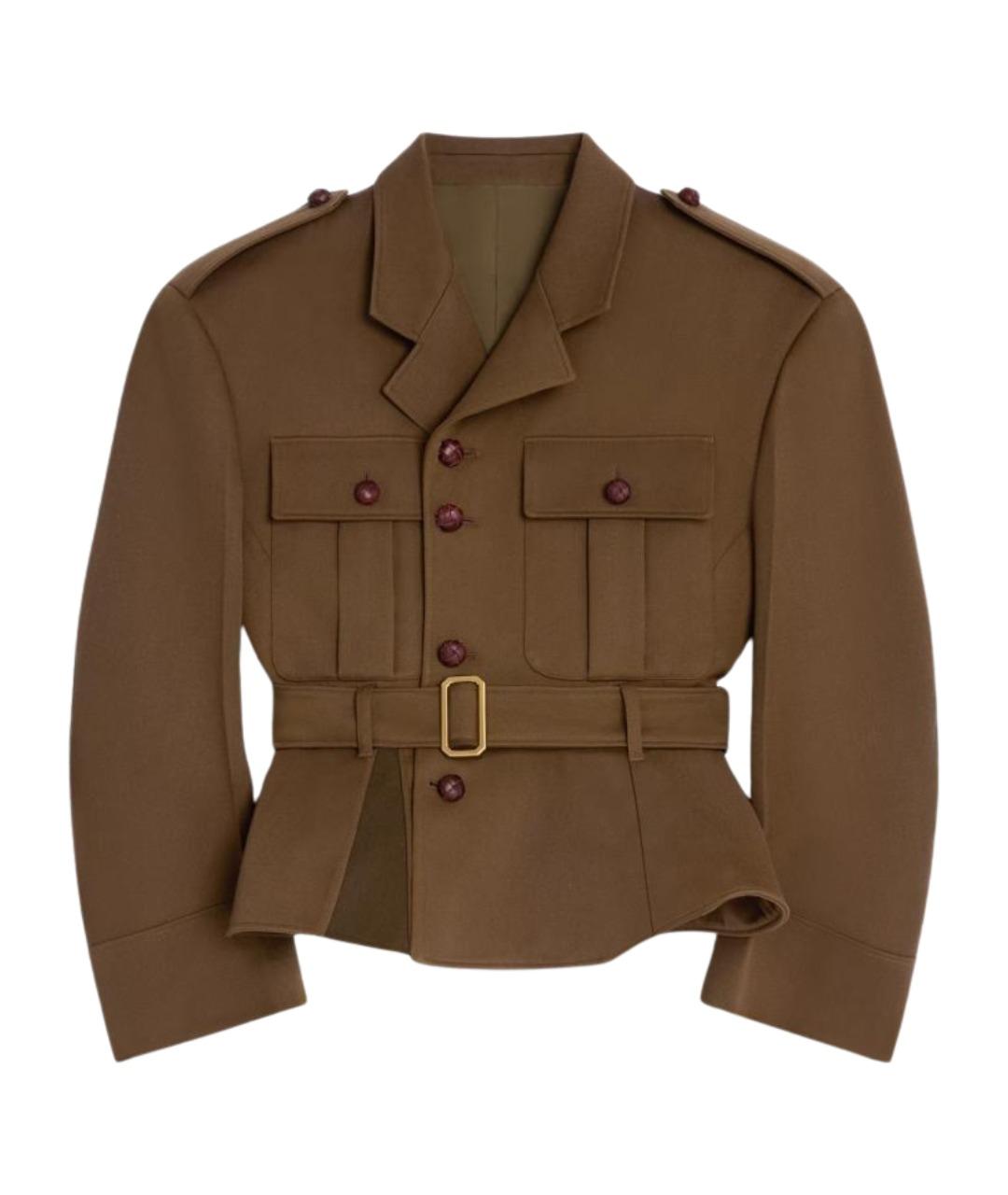 CELINE Коричневая шерстяная куртка, фото 1