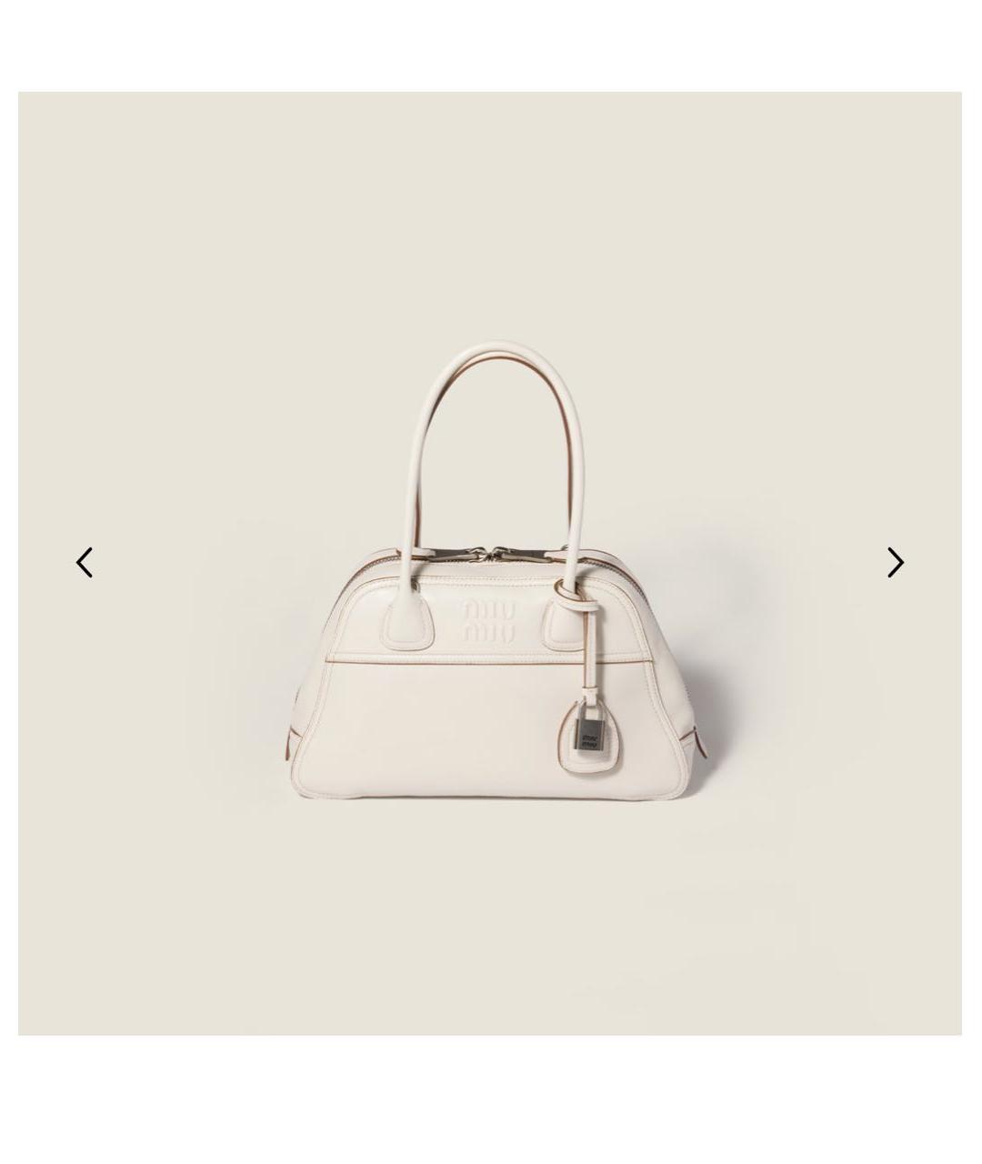 MIU MIU Кожаная сумка с короткими ручками, фото 1