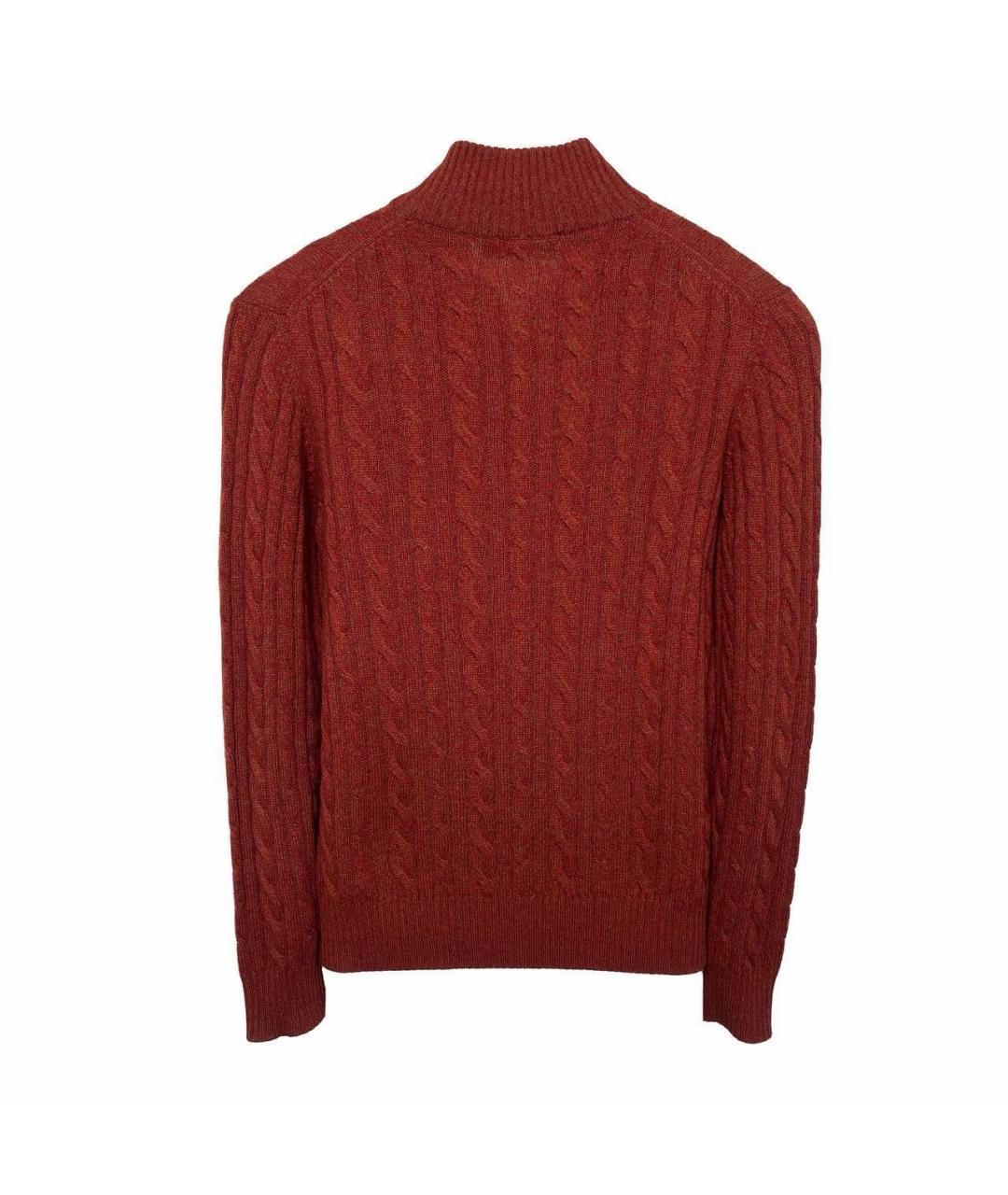LORO PIANA Красный кашемировый джемпер / свитер, фото 3