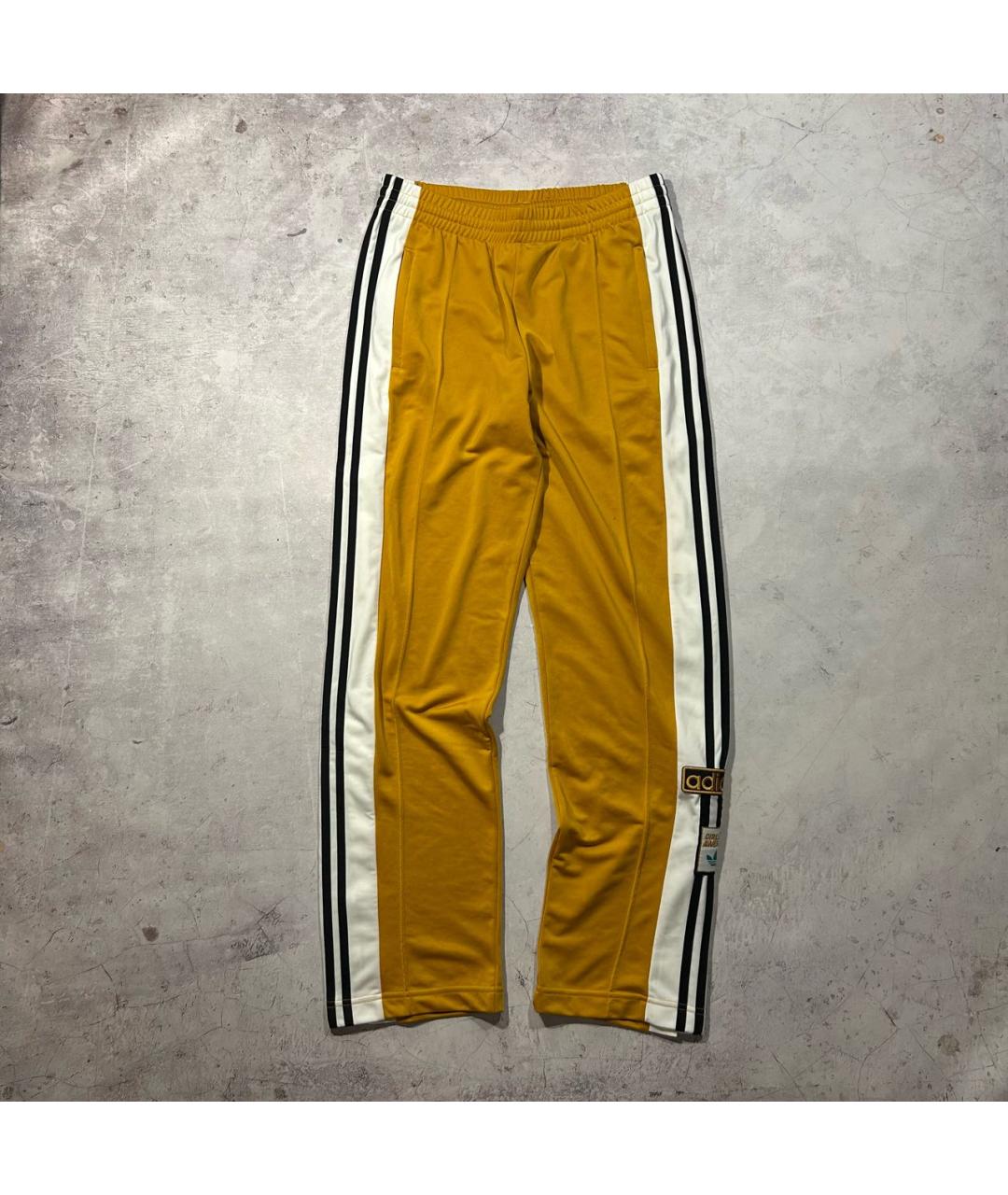 ADIDAS Горчичные полиэстеровые спортивные брюки и шорты, фото 6