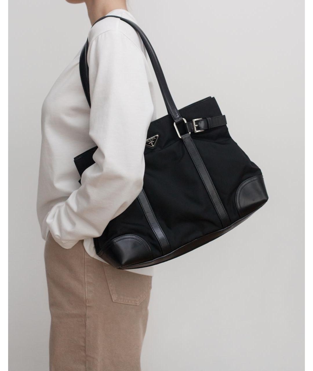 PRADA Черная сумка тоут, фото 3