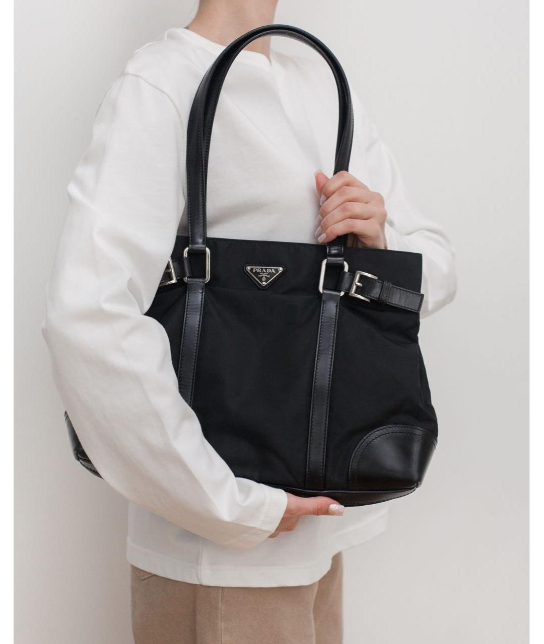 PRADA Черная сумка тоут, фото 4