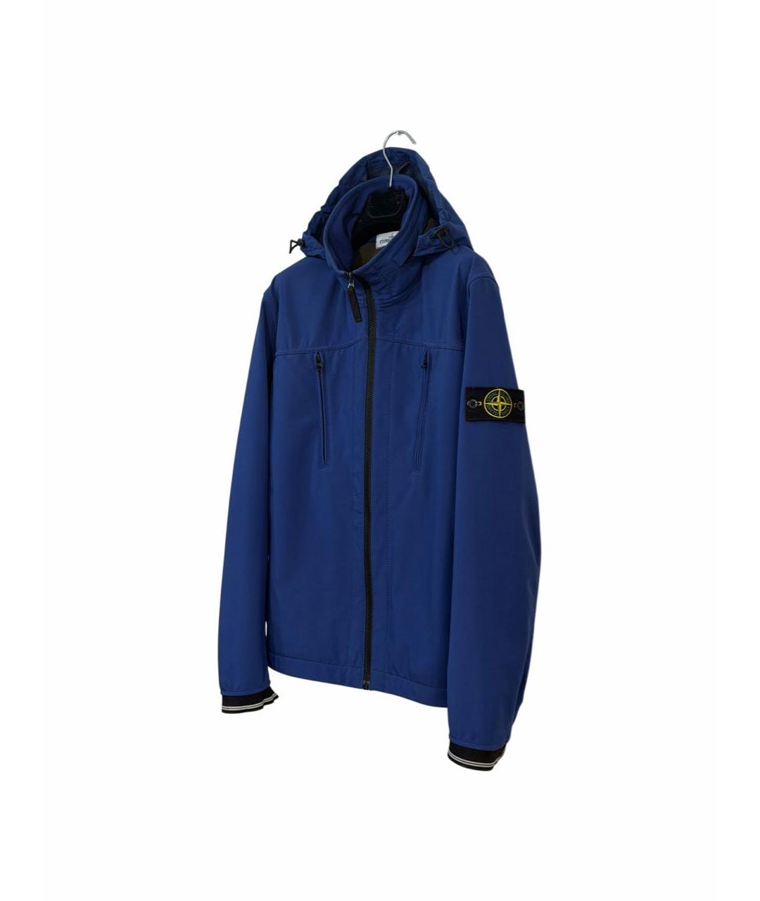 STONE ISLAND Синяя полиэстеровая куртка, фото 2