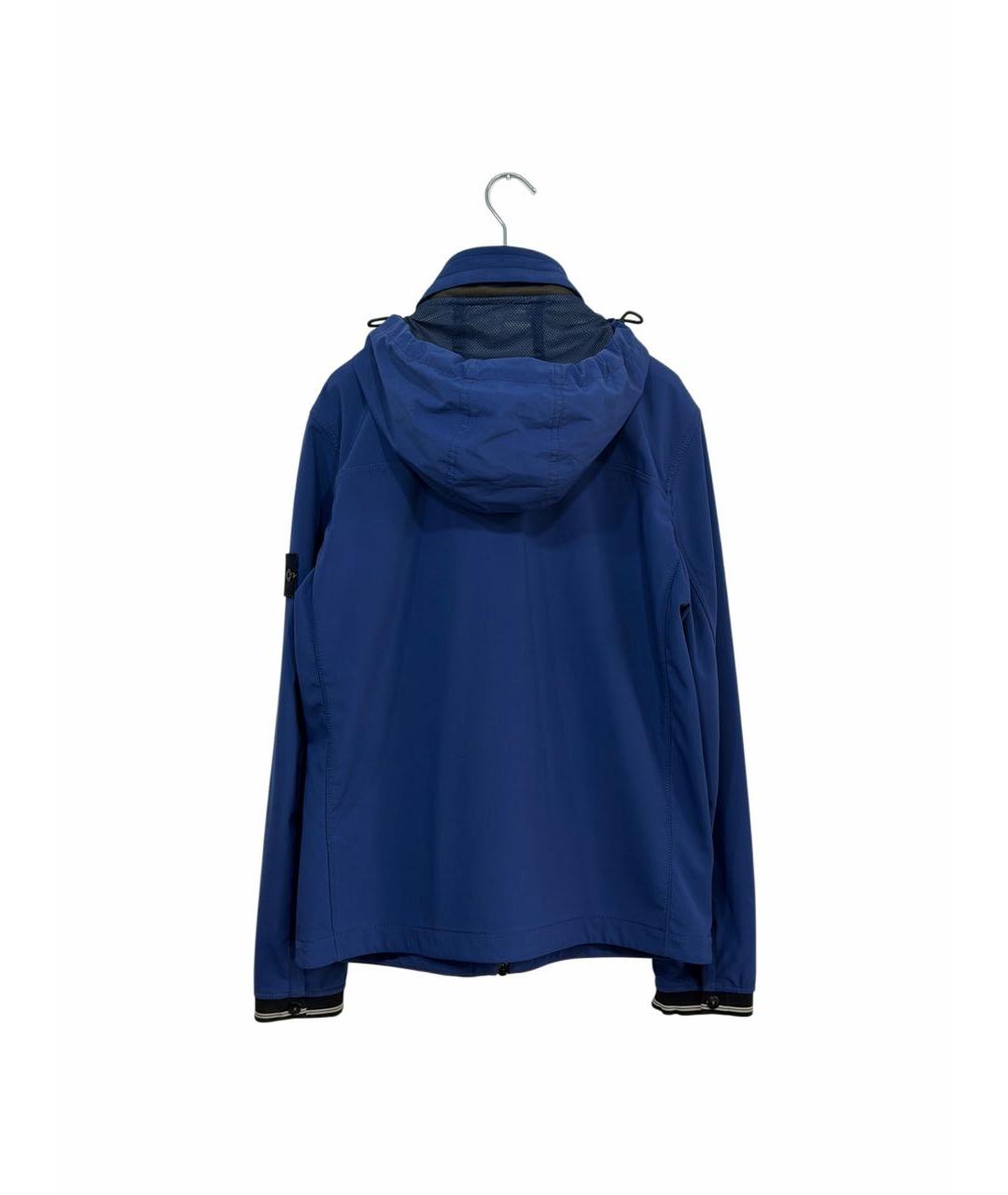 STONE ISLAND Синяя полиэстеровая куртка, фото 3