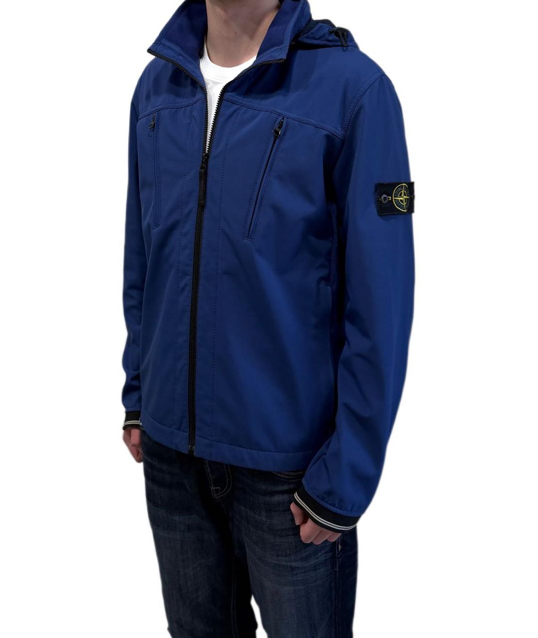 STONE ISLAND Синяя полиэстеровая куртка, фото 8