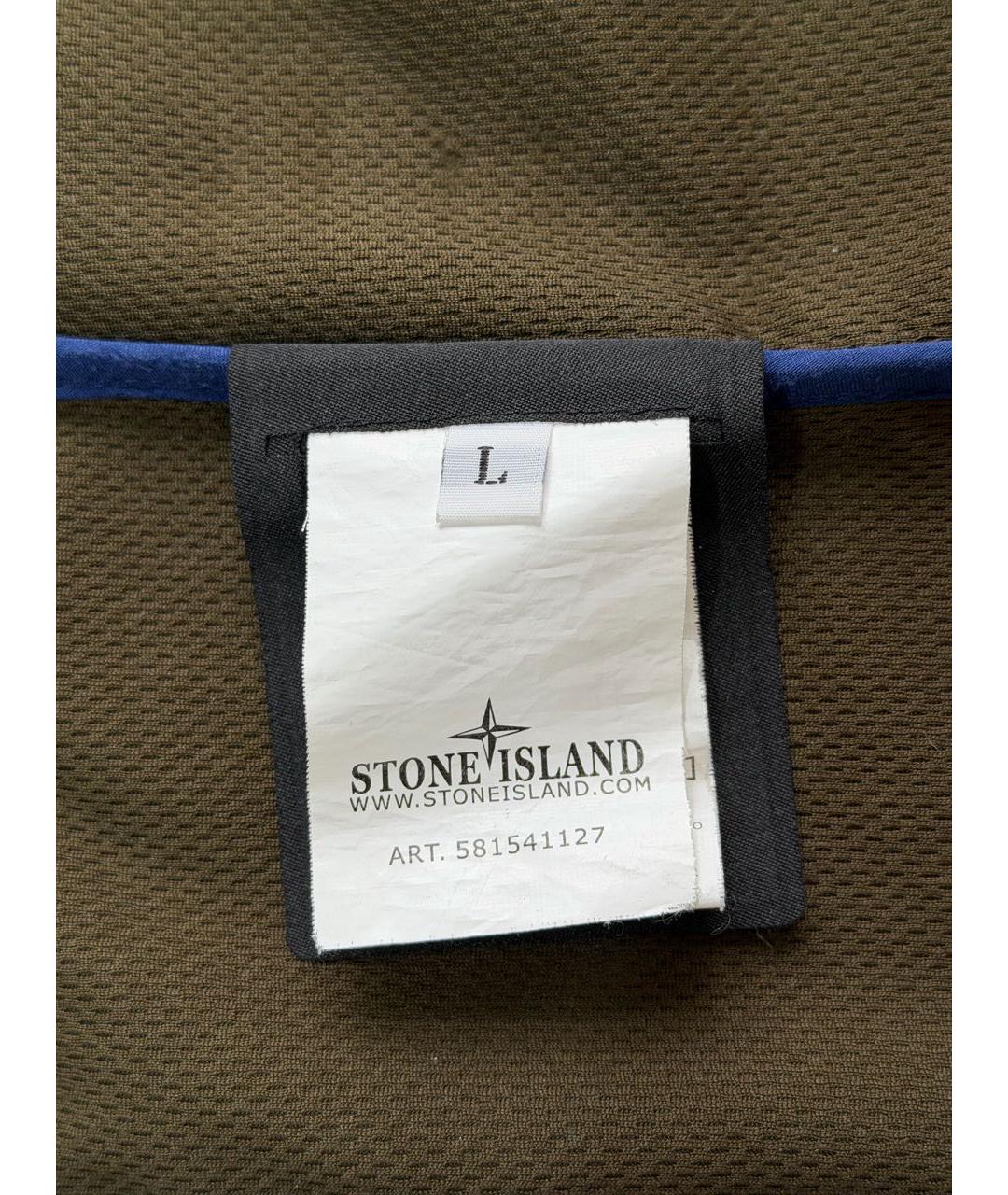 STONE ISLAND Синяя полиэстеровая куртка, фото 7