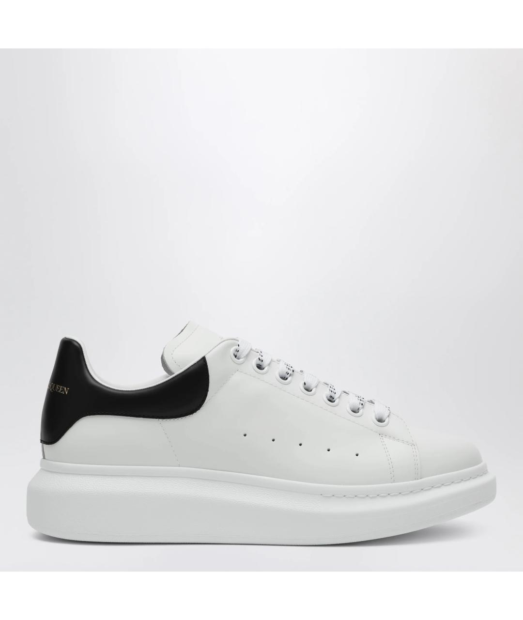 ALEXANDER MCQUEEN Белые кожаные низкие кроссовки / кеды, фото 3