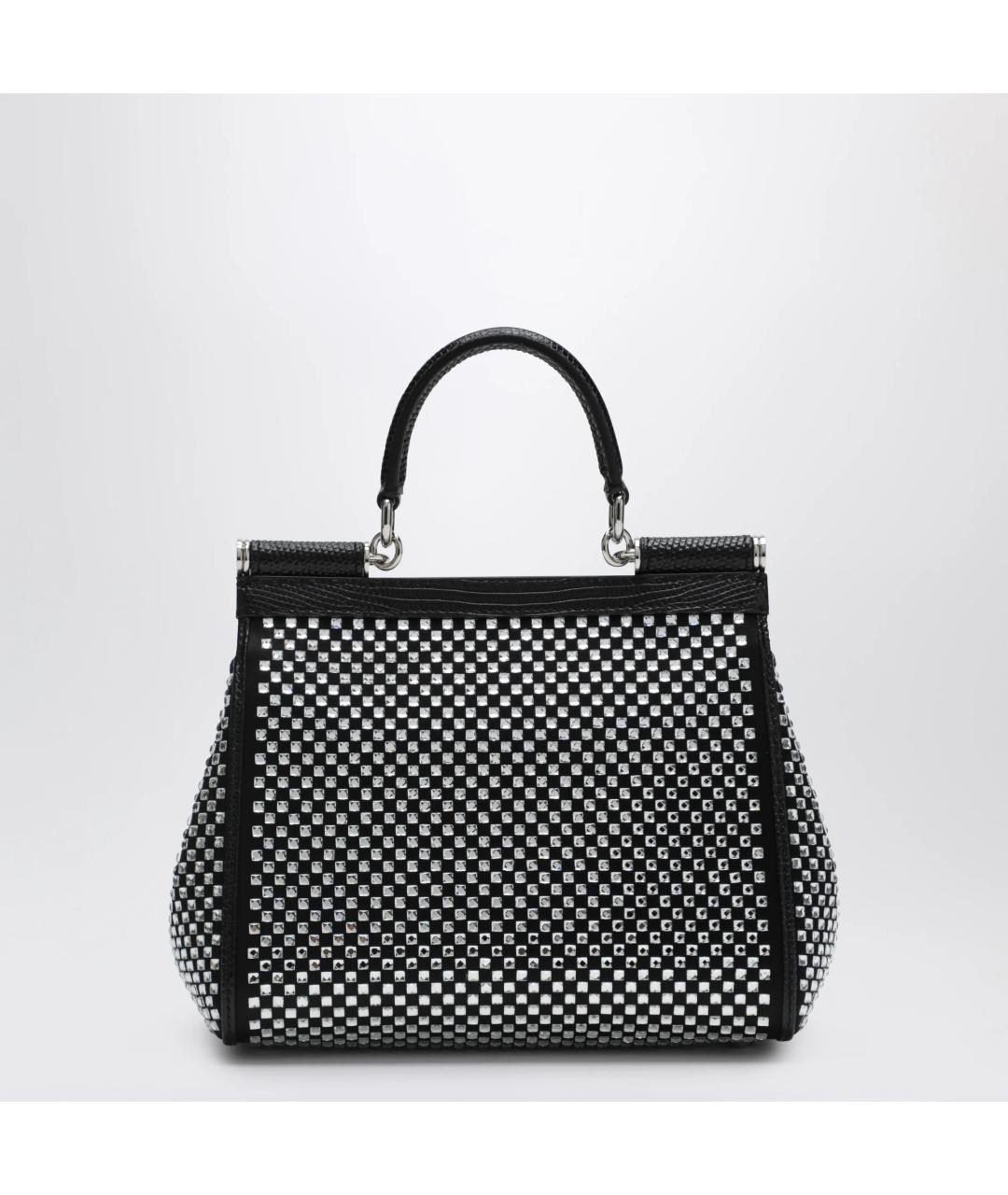 DOLCE&GABBANA Черная сумка тоут, фото 2