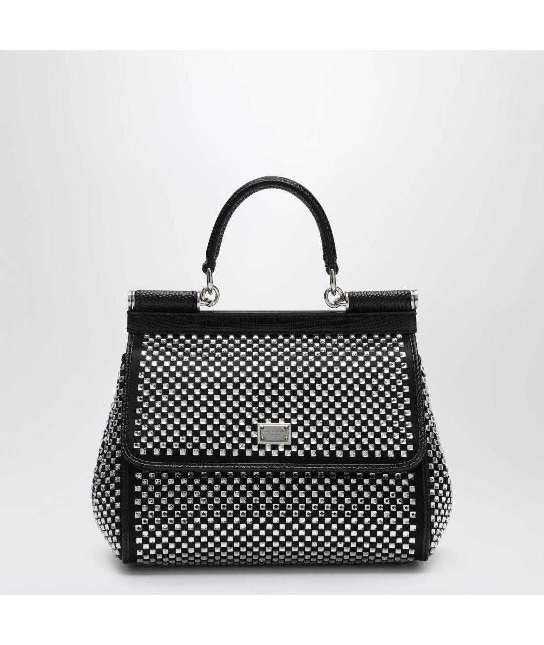 DOLCE&GABBANA Черная сумка тоут, фото 3