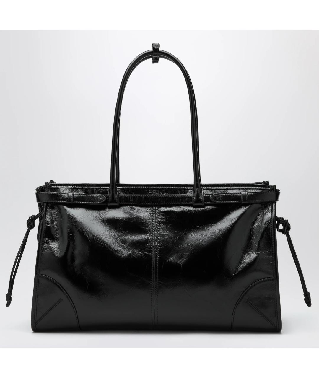 PRADA Черная кожаная сумка тоут, фото 2