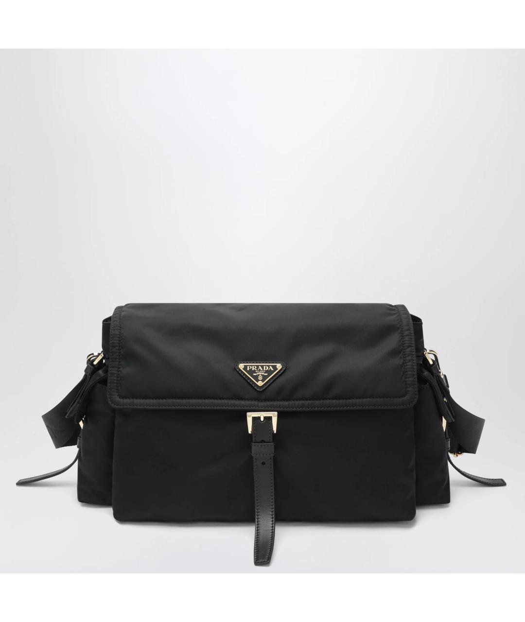 PRADA Черная тканевая сумка через плечо, фото 3