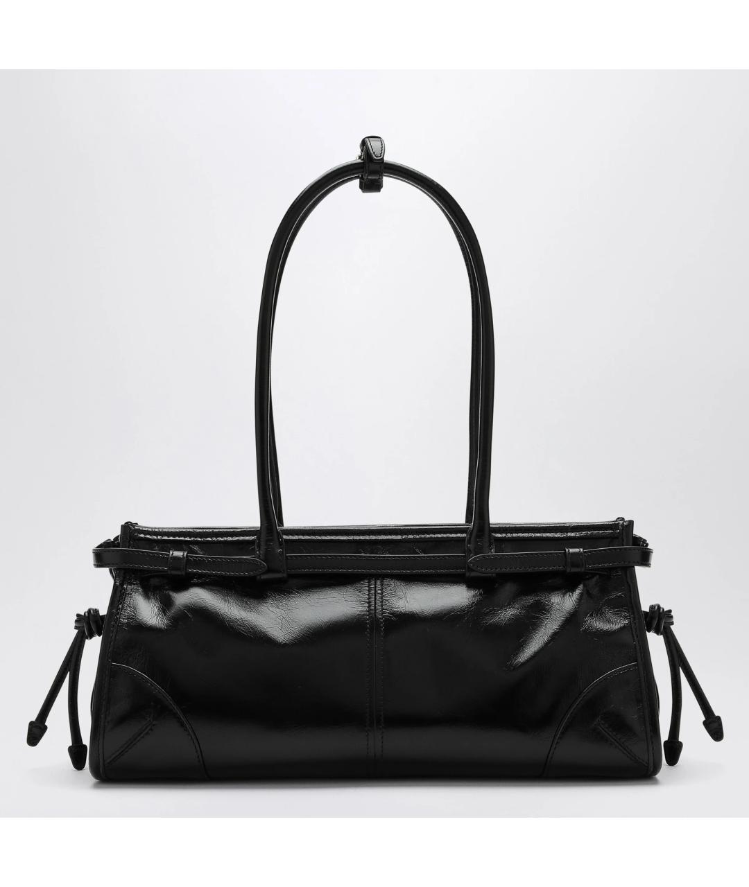 PRADA Черная кожаная сумка тоут, фото 2