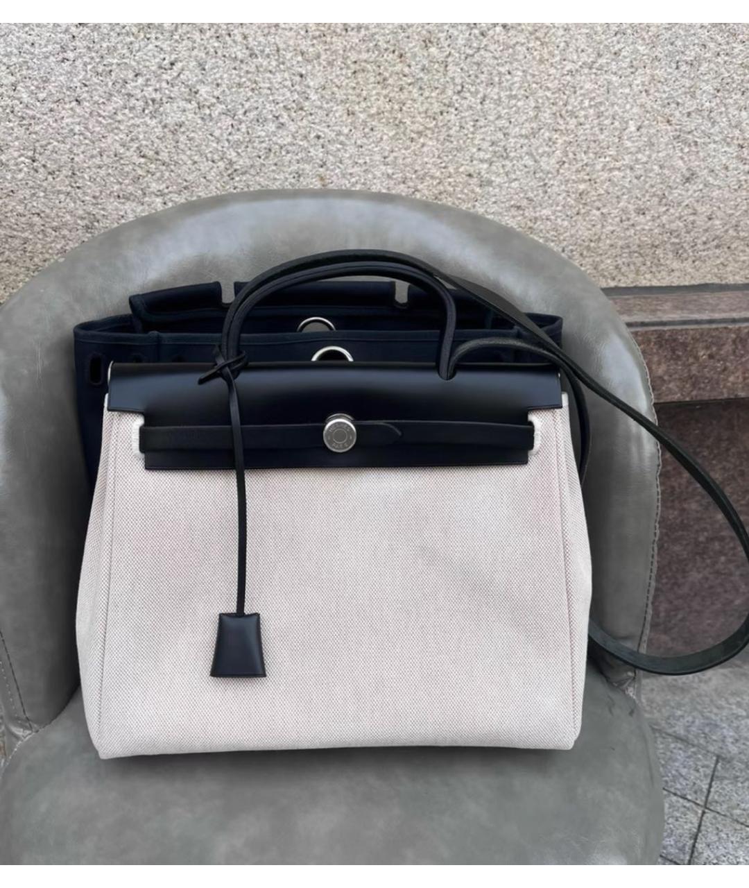 HERMES Тканевая сумка через плечо, фото 9